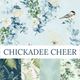 Chickadee Cheer Metallics from Hoffman Fabrics